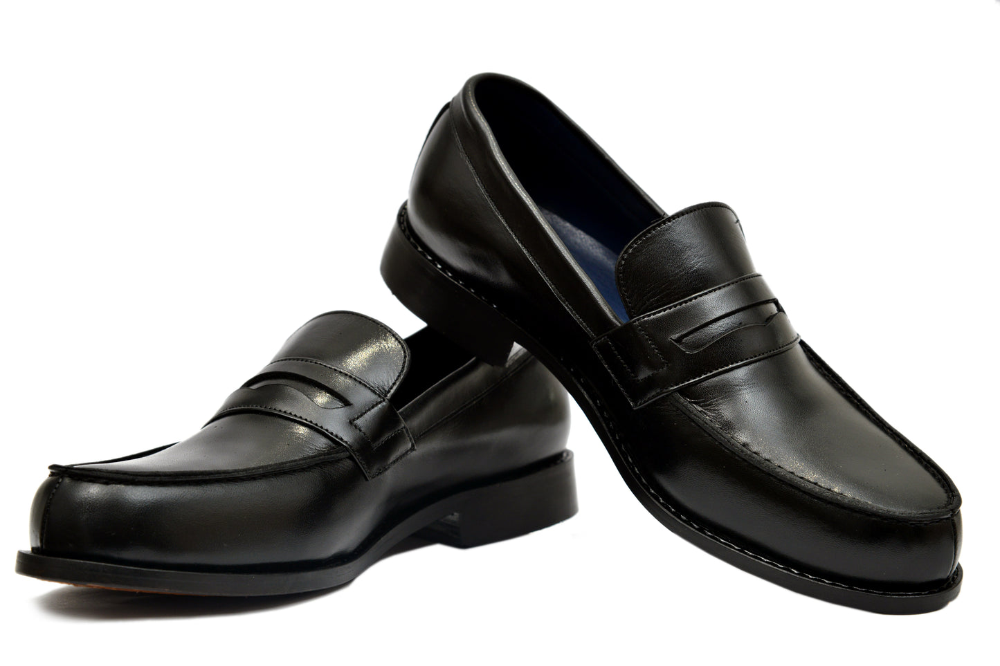 Chester: Mocassin Homme - Cuir Noir