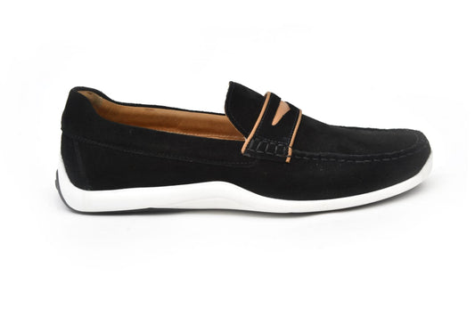 Romano: Mocassin Homme - Daim Noir