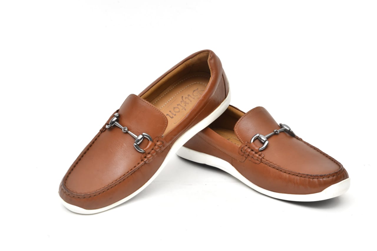 Vittorio: Mocassin Homme - Cuir Marron