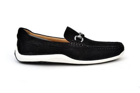 Vittorio: Mocassin Homme - Daim Noir